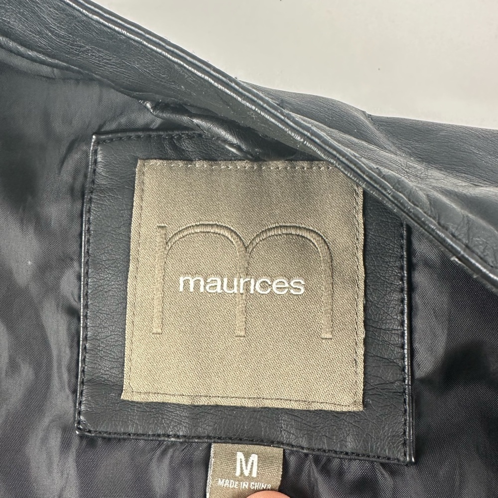 Maurices Black Leather Jacket - Picture 6 of 6